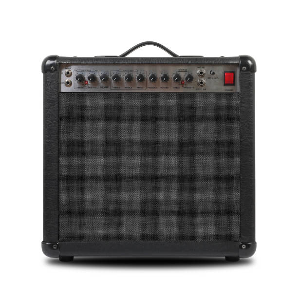 istock Music and sound - Guitar amplifier front view isolated 951104954