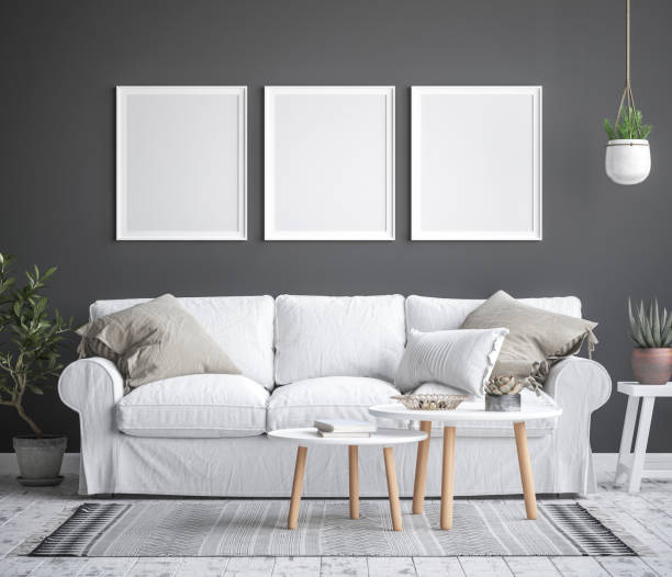 istock Mock up interior background, scandinavian style 951105860