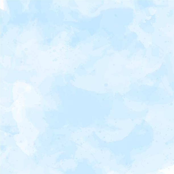 블루, 바이올렛 수채화 배경 벡터 - 파스텔 stock illustrations