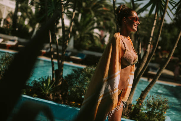 istock Young woman in bikini 951110384