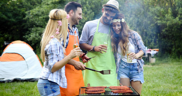istock Friends enjoying bbq party 951112184