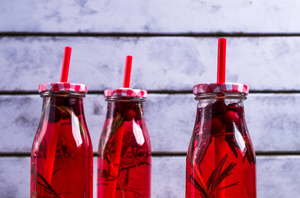 istock Transparent red drink of berries 951117838