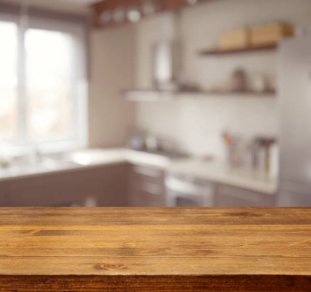 istock Defocused interior and wooden background ( kitchen) 951122026