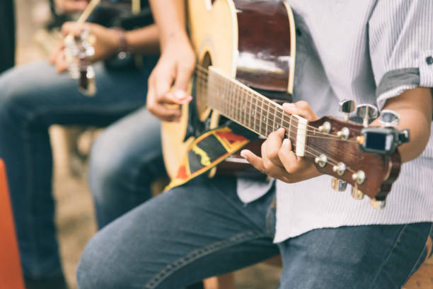 istock Close up Men Playing Acoustic Guitar, Acoustic Guitar Playing. 951123382