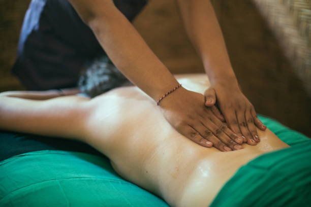 istock Woman having body massage in spa salon 951126500