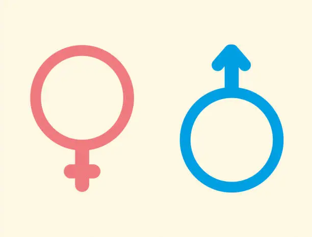 Vector illustration of Gender icons