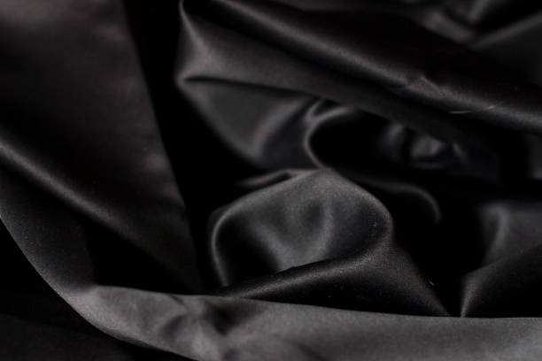 istock Black silk detail 951134328