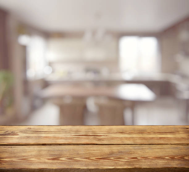 istock Defocused interior and wooden background ( kitchen) 951134684