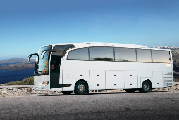 istock Coach bus at the beach 951142466
