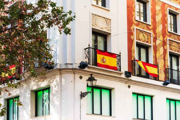 istock Spanish flag in Sevilla, Spain 951143254
