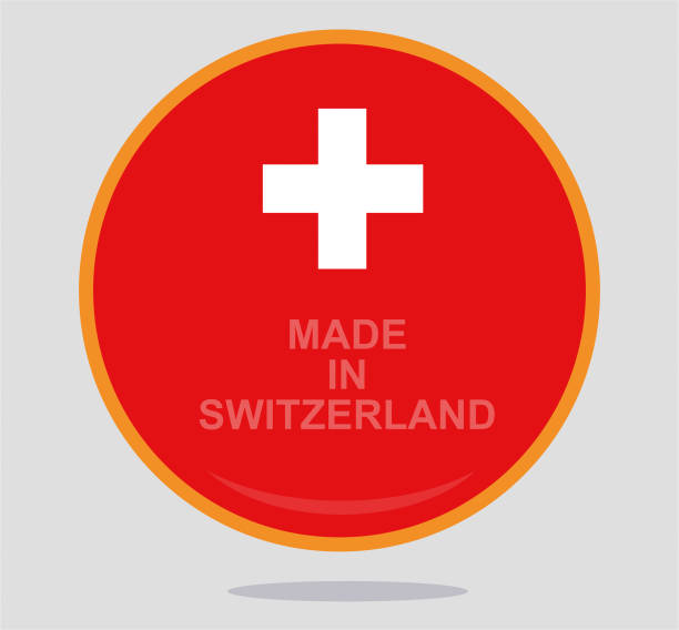 ilustraciones, imágenes clip art, dibujos animados e iconos de stock de hecho en suiza - swiss culture switzerland business time