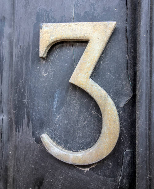 istock Three 3 Written Wording in Distressed State Typography Found Number 951147030