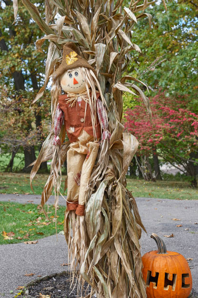 istock scarecrows at halloween festival 951147586