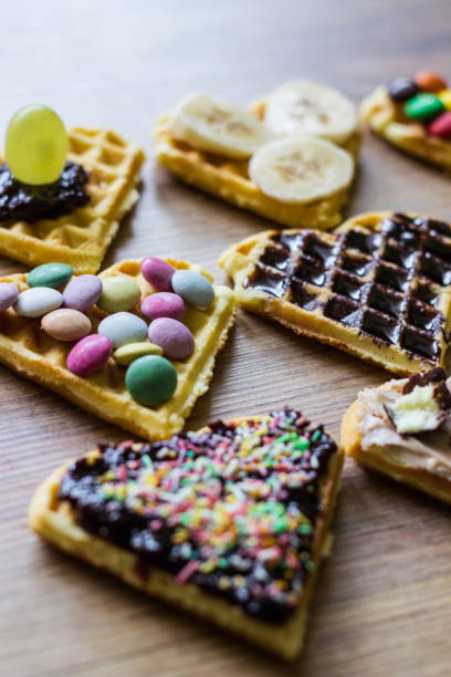 istock Colorful sweet waffles 951148206