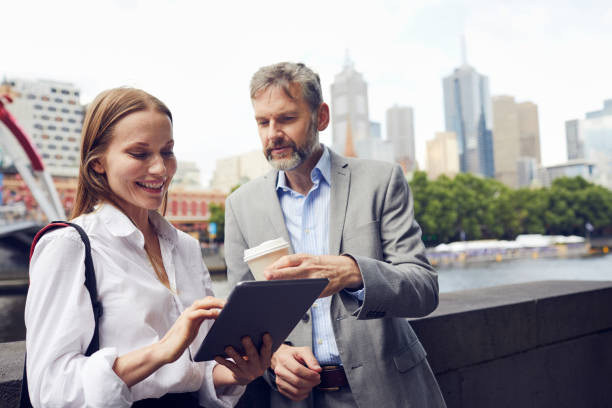 istock Business on the move, Melbourne Australia. 951149718
