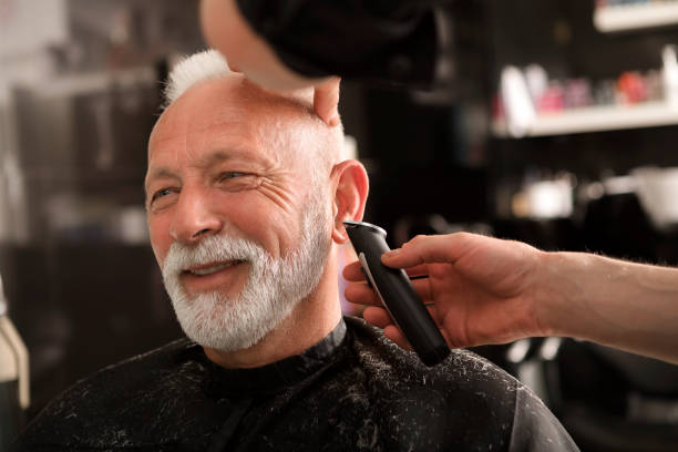 29,400+ Old Man Hair Cut Stock Photos, Pictures & Royalty-Free Images ...