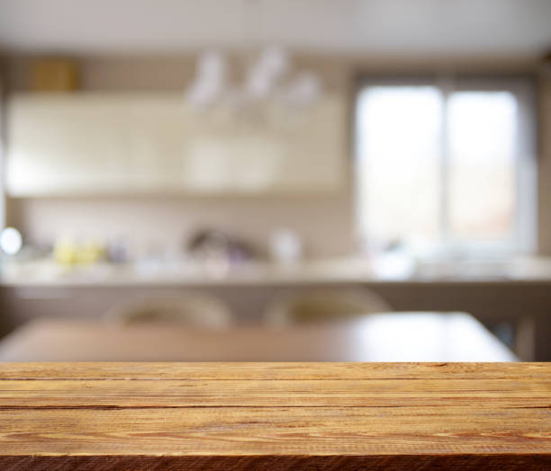 istock Defocused interior and wooden background ( kitchen) 951154650