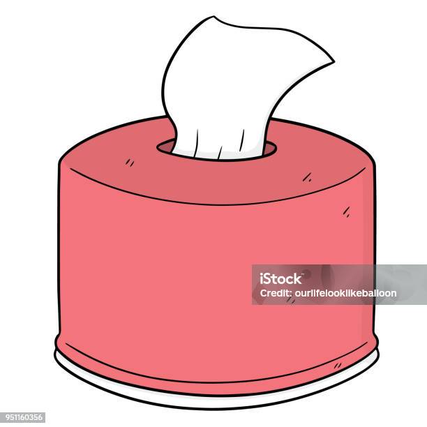 Tissue Paper Stock Illustration - Download Image Now - Allergy, Bathroom, Care