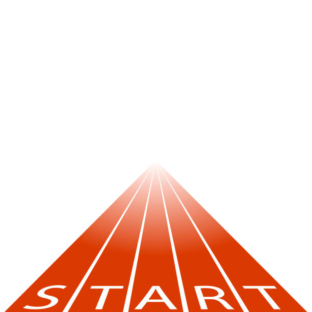 1,100+ Runner Starting Line Track Illustrations, Royalty-Free Vector ...