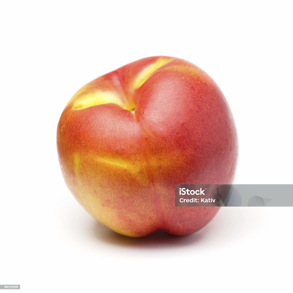 Melocotón en blanco - Foto de stock de Agricultura libre de derechos