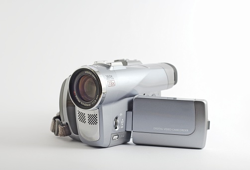 autobiography Archaic Paralyze Digital Camcorder Front View Stock Photo - Download Image Now - Color  Image, Digital Video Camera, Home Video Camera - iStock