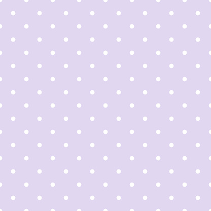 Dot pattern seamless design purple and white.Pastel background.
