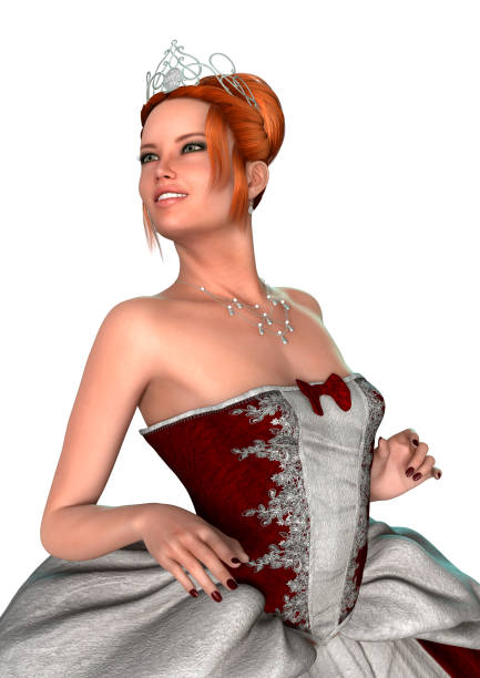 istock 3D illustration fairytale princess on white 951178998