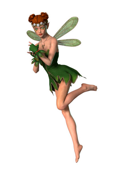 istock 3D illustration spring fairy on white 951179766