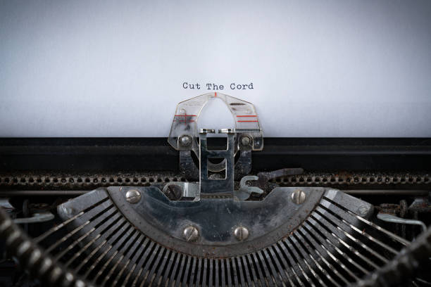 istock Cut The Cord Typed on Typewriter 951179970
