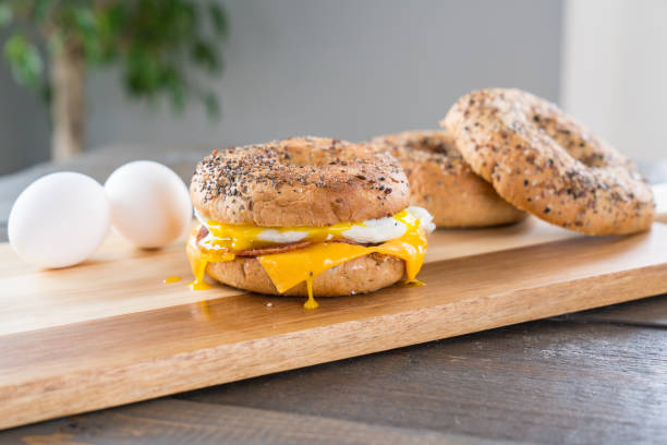 istock Canadian Bacon, Egg and Cheese Breakfast Sandwich 951180332