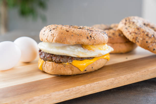 istock Sausage, Egg and Cheese Breakfast Sandwich 951180660