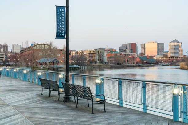 Wilmington, Delaware Skyline Along Christiana River