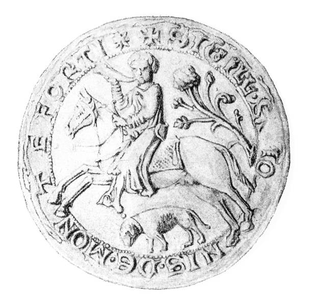 The Swedish Coat of Arms decorating a Kings grave in the Uppsala Dome in Sweden