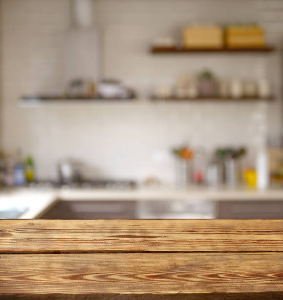 istock Defocused interior and wooden background ( kitchen) 951193198