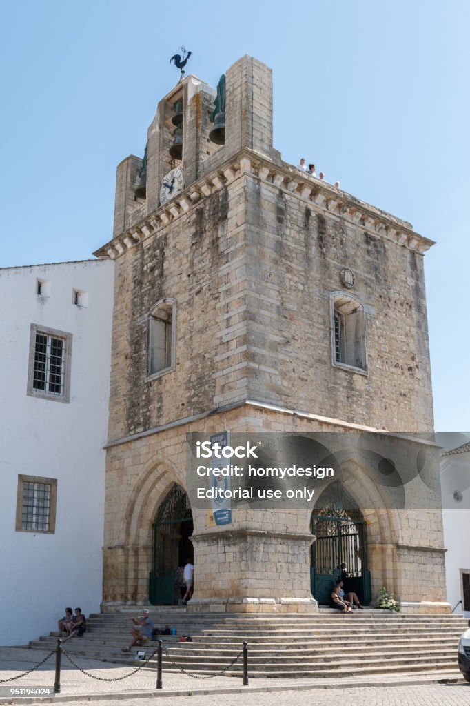 Church of Santa Maria FARO, PORTUGAL - OCTOBER 01, 2016: Church of Santa Maria, is one of the most important buildings of Faro, in the Algarve, Portugal. Algarve Stock Photo
