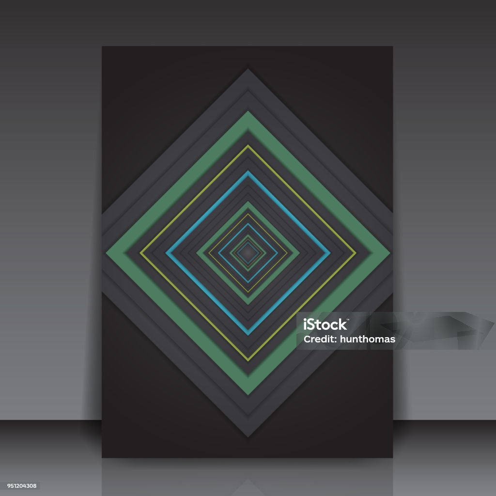 Square Editable Abstract Colorful Geometric Square Editable Flyer Template Vector ...