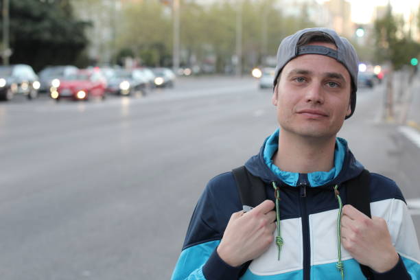 istock Young male walking the city streets 951209682