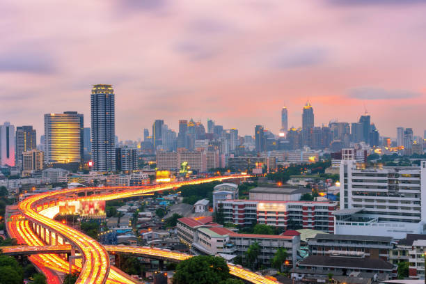 istock Bangkok city view with expressway. 951209816