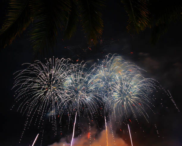 istock abstract of fireworks celebration in night sky 951223370