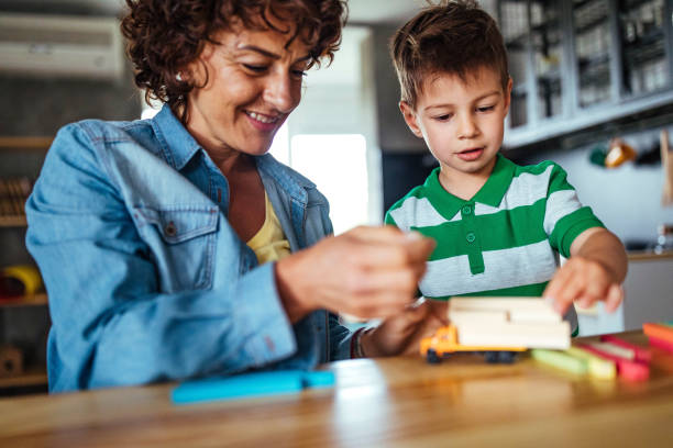 istock Cute little boy and his mother 951230254