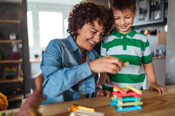 istock Cute little boy and his mother 951230426