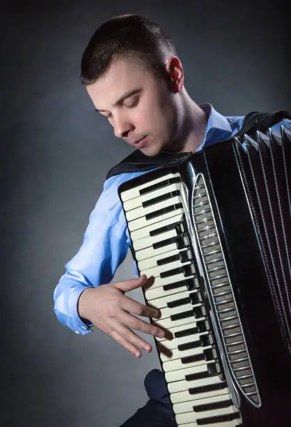 Photo of Playing the accordion