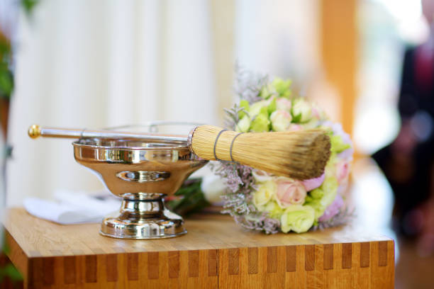 Priest during a wedding ceremony/nuptial mass