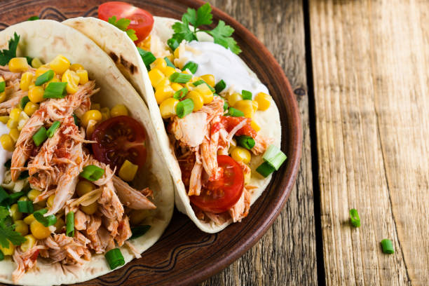 istock Chicken taco with corn, Mexican cuisine 951299448