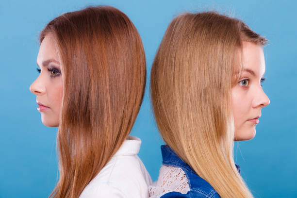 istock Comparison of girls with and without make up. 951308244