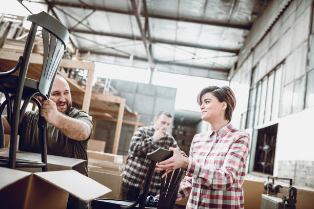 istock Packing Their Products for Shipping in Carpentry Workshop 951309048