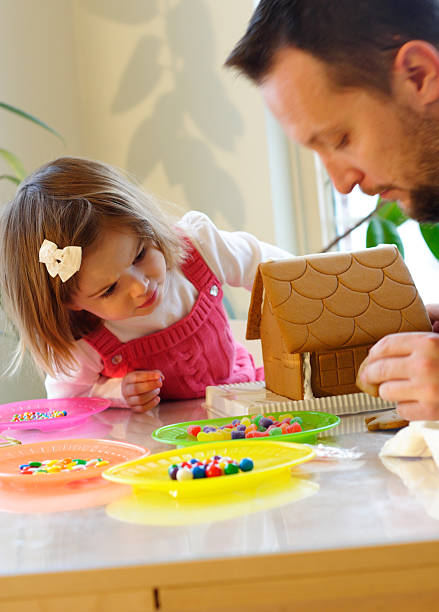 Christmas fun activities stock photo