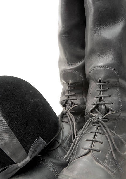 istock English riding boots and helmet 95131332