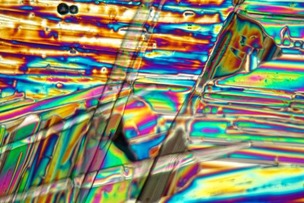 istock Crystals of Strontium chloride under the microscope 951316480