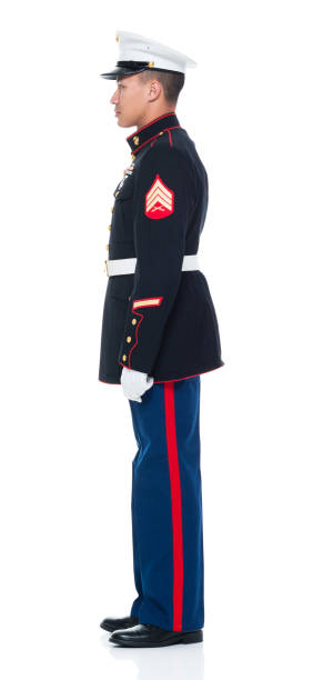 istock US Marine in uniform with hands by side 951316828
